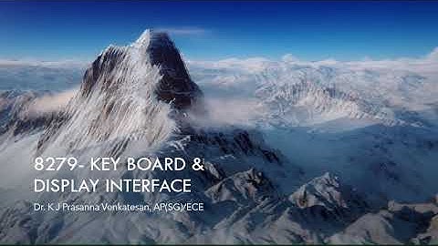 8279- Keyboard and Display Interface