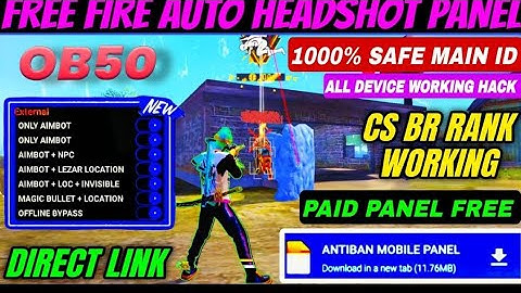 ROHAN MODS OFC FREE FIRE AWM HEADSHOT MOD MENU PANEL INJECTOR #Hack   #update injector 