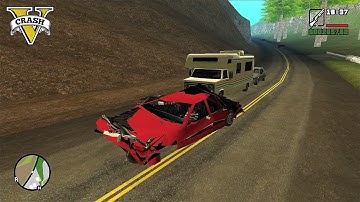 GTA SA Cliff Drops - Realistic Vehicle Deformation Ep.1