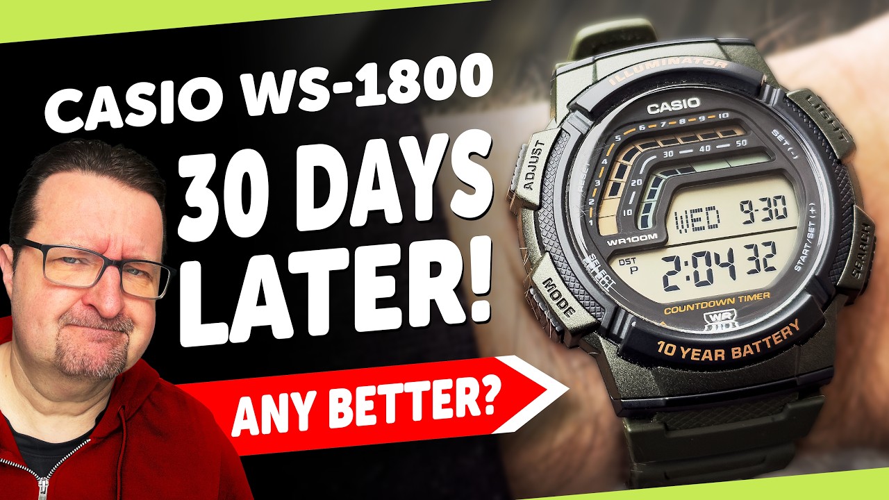 30 Days Wearing the #CASIO WS-1800 - Was It Any Better?
