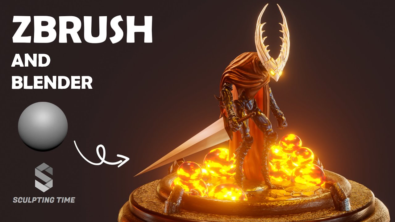 Zbrush to Blender Timelapse - The Hollow Knight - YouTube