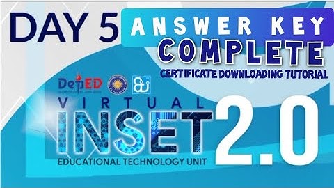 VINSET 2.0 l DAY 5 l Complete Answers l Certificate Downloading Tutorial