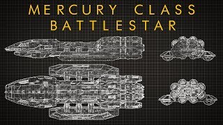 Battlestar Galactica: Mercury Class Battlestar - Ship Breakdown