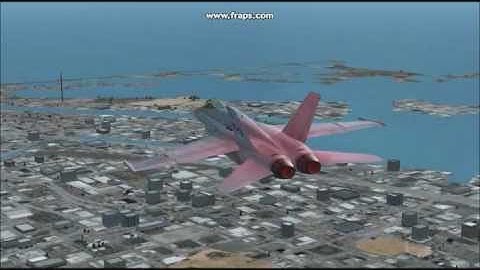 Microsoft Sam Flies a CF-18 Hornet in FSX