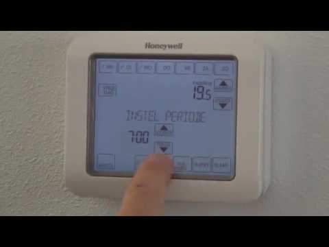 Klokprogramma instellen Chronotherm Touch (Modulation) | Honeywell Home