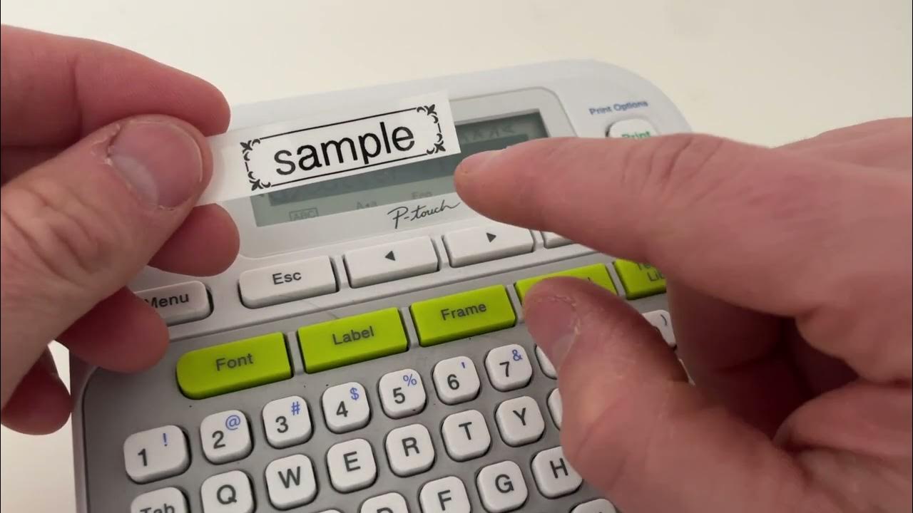 How To Frame A Label With A Brother PTouch Label Maker YouTube