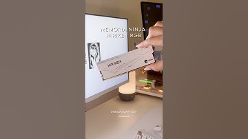 upgrade no pc 🤍 MEMORIA RAM RGB NINJA HIRIKEN #setup