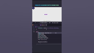 How to Create a Dots Loading Animation Using Only HTML & CSS | Beginner Friendly Tutorial #shorts#yt