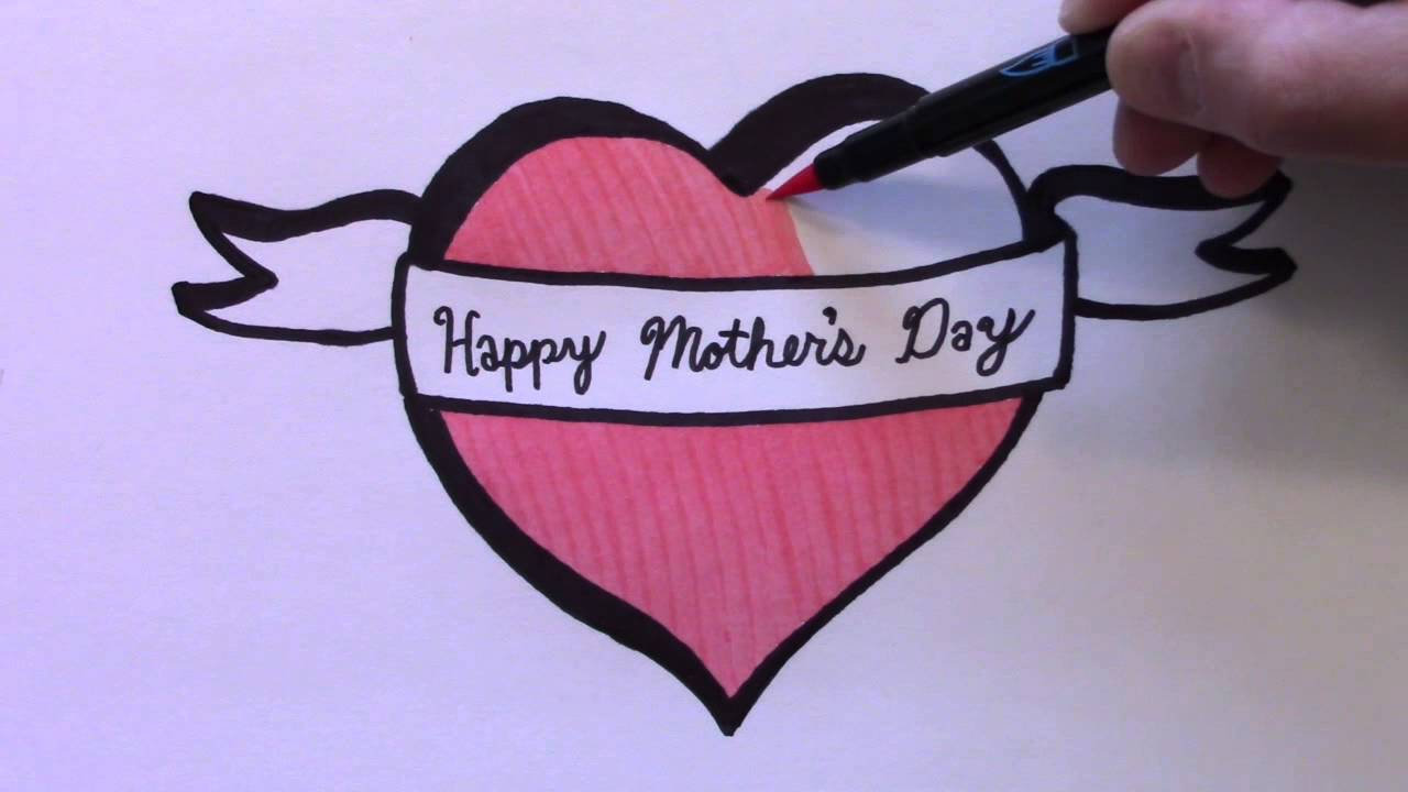 Mother's Day Happy Drawings Easy - Happy Woman S Day Easy Drawings Of Mother Mothers Day