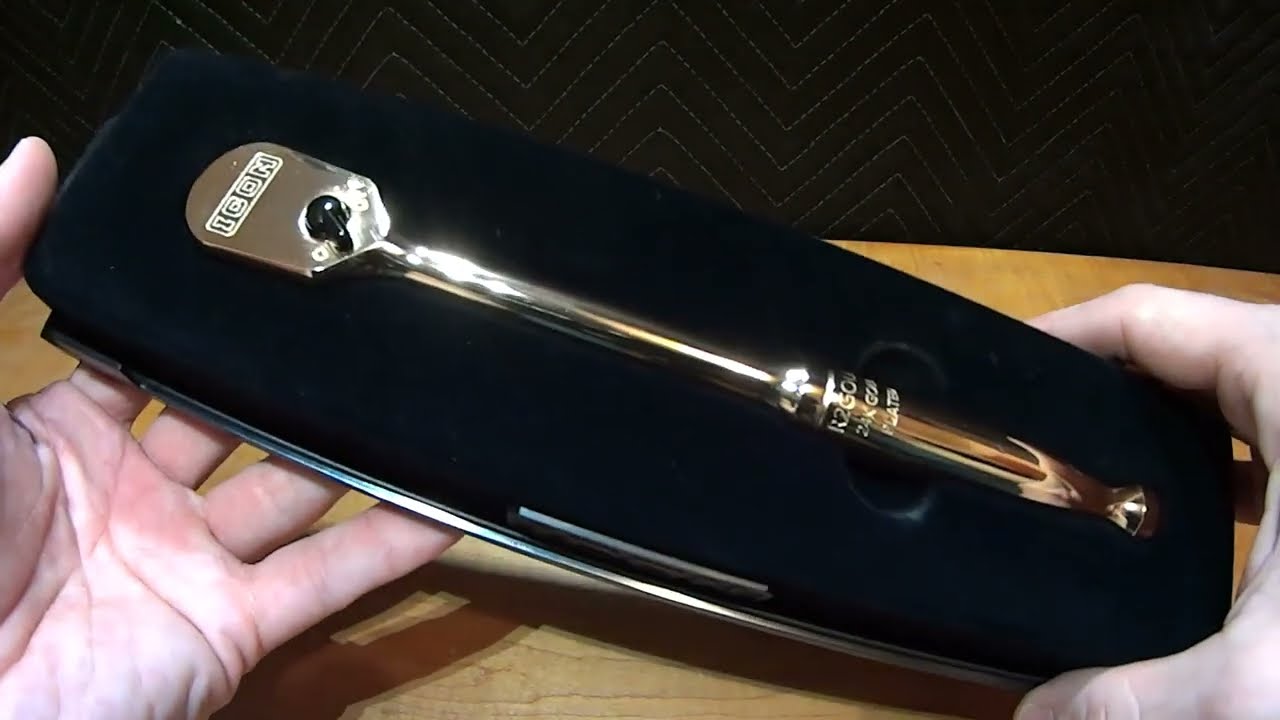 Harbor Freight ICON Special Edition GOLD plated Ratchet 90 tooth YouTube