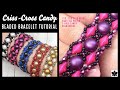 Criss Cross Candy | Beaded Bracelet Pattern | Gem/ DiamonDuo