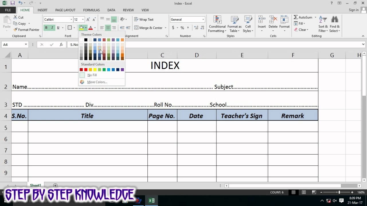 index-how-to-make-index-for-notebook-create-index-in-excel-youtube