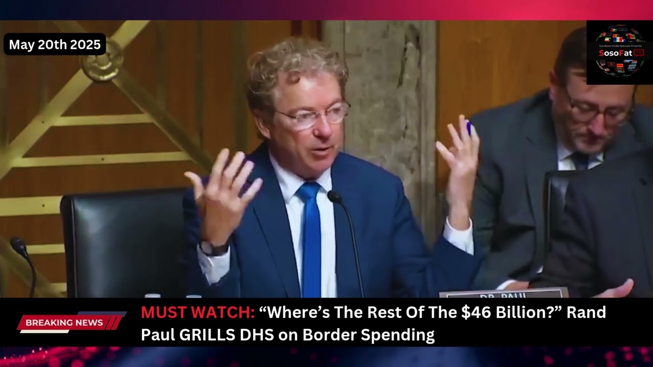 WHERE IS THE MONEY? Rand Paul GRILLS DHS on Border Spending