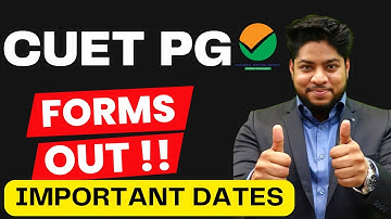 CUET PG 2023 Application forms out IMPORTANT Dates🔥
