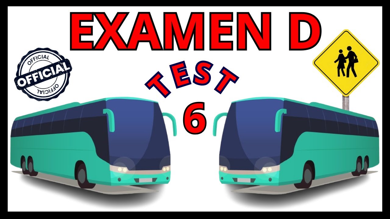 TEST6️⃣EXAMEN TEORICO Carnet de Conducir D1 D 2025