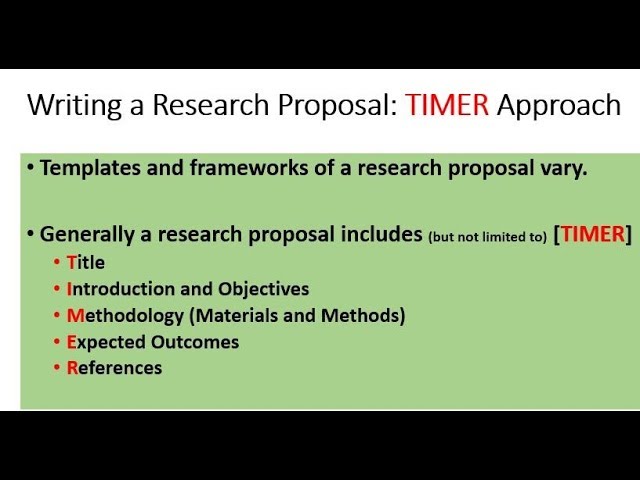 how to start writing a research proposal