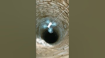 Can Drone Fly Inside Well #shorts #drone #experiment