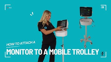 How to attach a Multi-Parameter Monitor to a Mobile Trolley  🐾🐶🩺