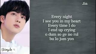 Jin 진 (BTS 방탄소년단) - Yours (Easy Lyrics)