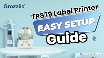 1: Easy Setup Guide for Grozziie TP 879 Label Printer | Step-by-Step Tutorial #thermalprinter
