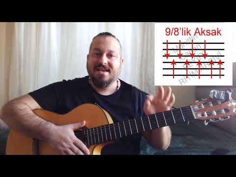 9/8'lik AKSAK RİTİM - GİTAR DERSİ - KOLAY RİTİMLER