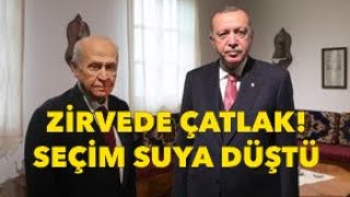 SEÇİM SUYA DÜŞTÜ, AKP'DEN BAHÇELİ'YE RET!