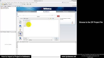 How to Import a Project in Netbeans IDE