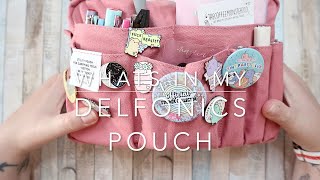 WHAT'S IN MY PLANNER POUCH | DELFONICS UTILITY POUCH MEDIUM