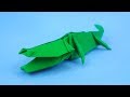 Origami Crocodile / Alligator | How to make a Paper Crocodile! - Instructions in English (BR)