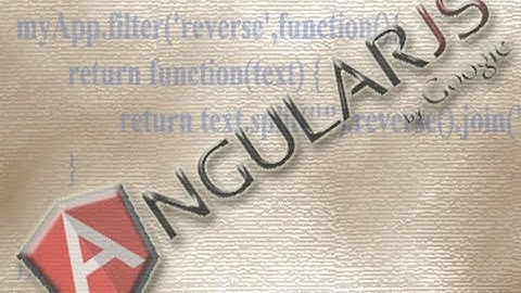 Adding Custom Filters in AngularJS.