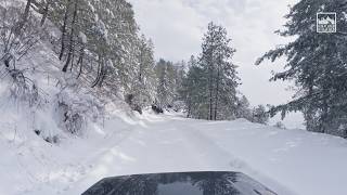 29 minutes 31 seconds of Driving on Fresh Snow
