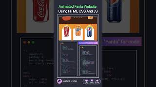 💀 Animated Fanta Website 🥶❄️ Using HTML CSS And JS #js #htmlcss #programming #animation #linux
