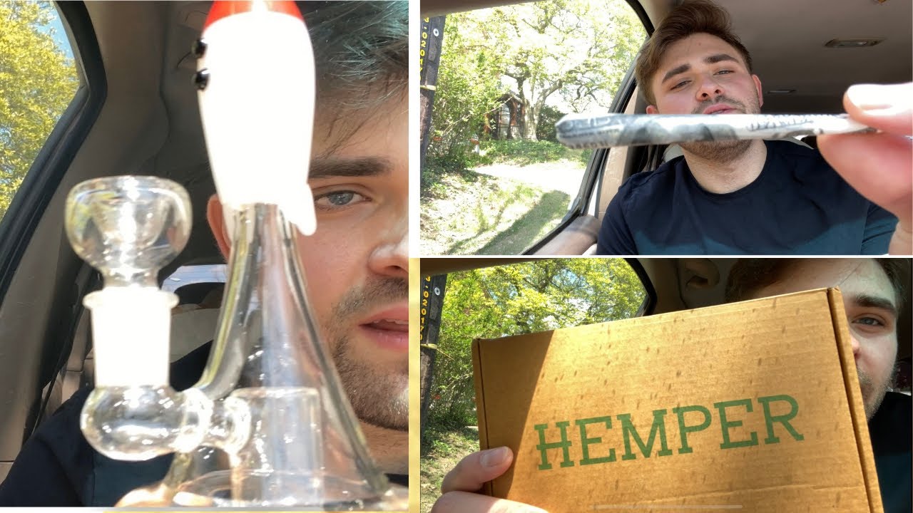 Hemper Box Unboxing March 2020  | March Hemper Box Quarantine Unboxing — Smoking a $100 Bill Joint.