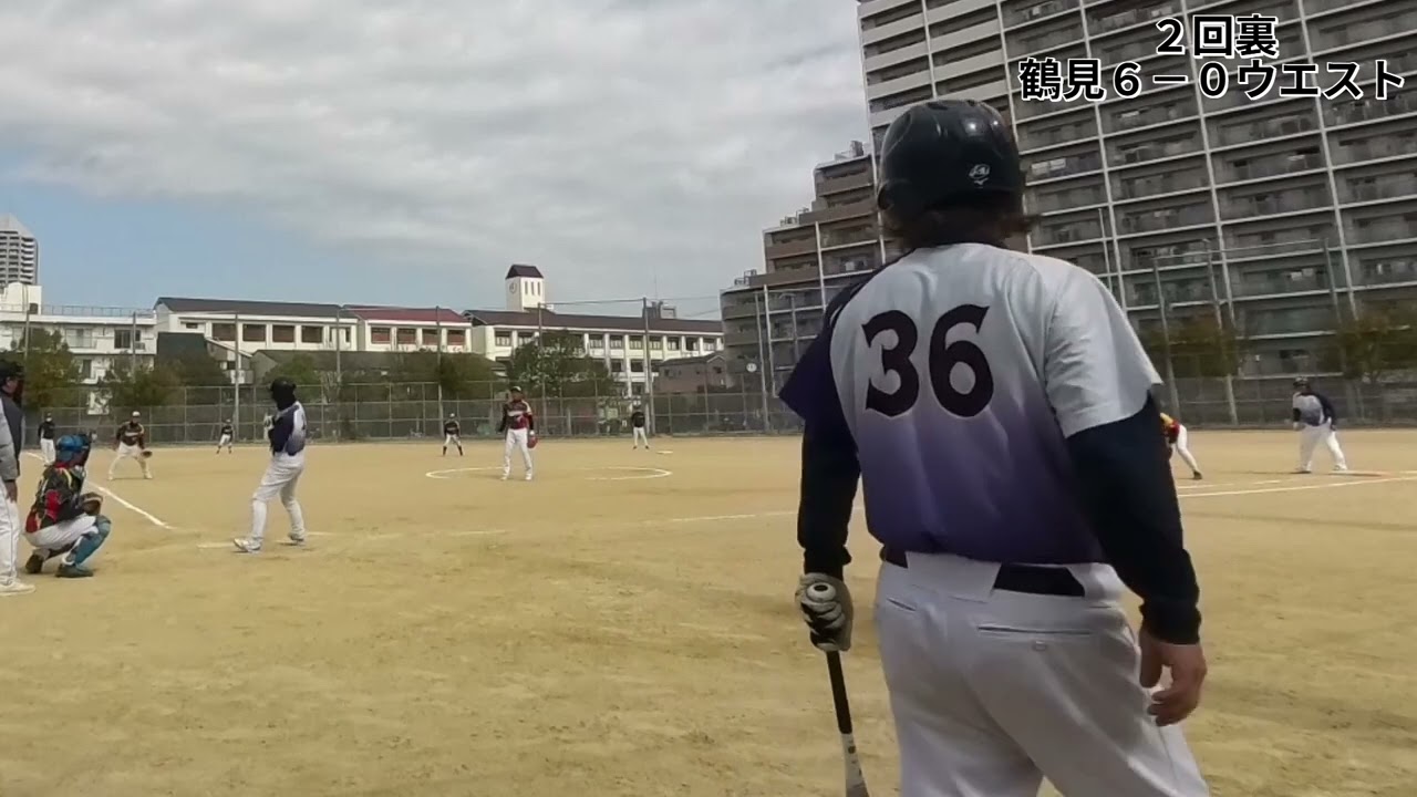 ハイシニア練習試合 2回戦 大阪鶴見ハイシニア vs ウエストハイシニア 2026年2月23日 鶴見中央公園