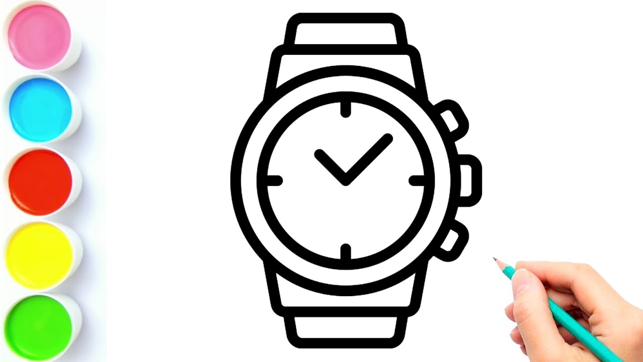 Wrist Watch Drawing | How to Draw Wrist Watch | Watch Drawing | Watch | Draw Smart