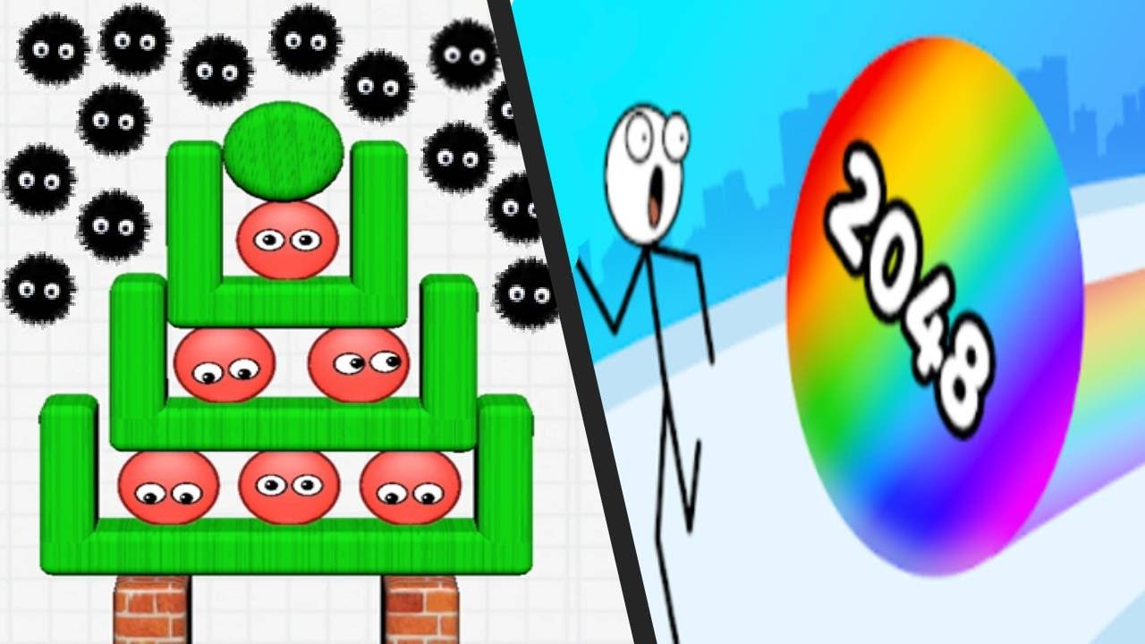 HIDE BALL vs STICKMAN ROLL - Best Levels Max UPDATE Satisfyin Double gameplay Walkthrough ios APK