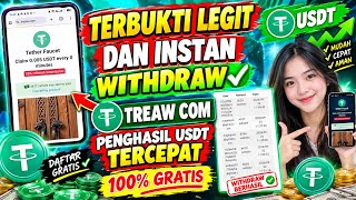 Treaw.com Penghasil USDT Gratis Terbukti Membayar. 