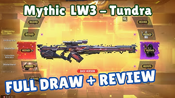 Mythic LW3 -Tundra - Pulsar Chamber FULL DRAW + REVIEW & GAMEPLAY | Foxtrot - Echo Frame | CODM