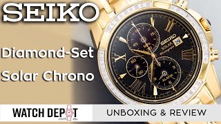 Seiko SSC314P-9 Le Grand Sport Solar Diamond Set Watch | Unboxing & Quick Look