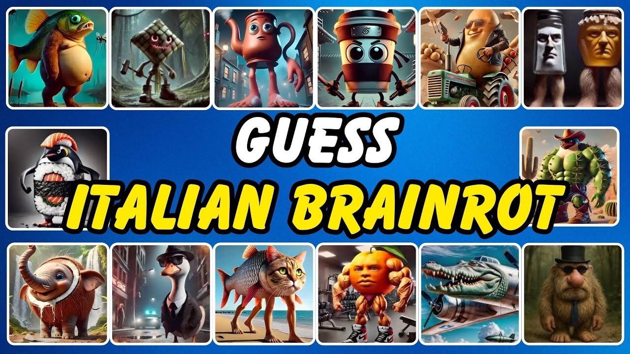 🦈👟 GUESS 30 ITALIAN BRAINROTS🍊🐊☕🐮 | 3% get all the names right | Quiz ...