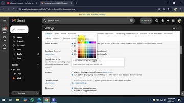 How To Change Gmail Default Font