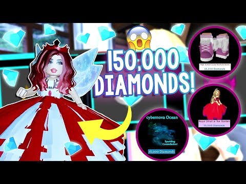 A GLITCH Gave Me 150,000 DIAMONDS!....So I Went SHOPPING! | Roblox Royale High