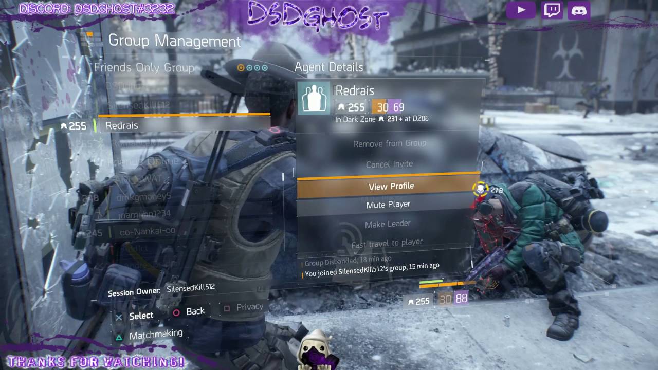 PS4 Division DZ Run with dsdghost