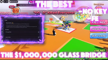 [✨OP] The $1,000,000 Glass Bridge Script ROBLOX: Infinite Money, Troll, Get all items, etc |KEYLESS