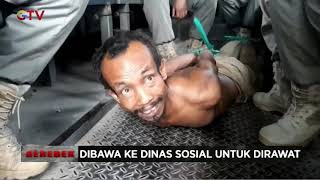 Orang Gangguan Jiwa Ngamuk dan Ancam Warga dengan Balok Kayu Diamankan Satpol PP - Gerebek 22/09