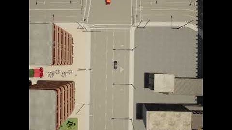 Scenario Unprotected Left Turn (Single Mode): Bird-eye View