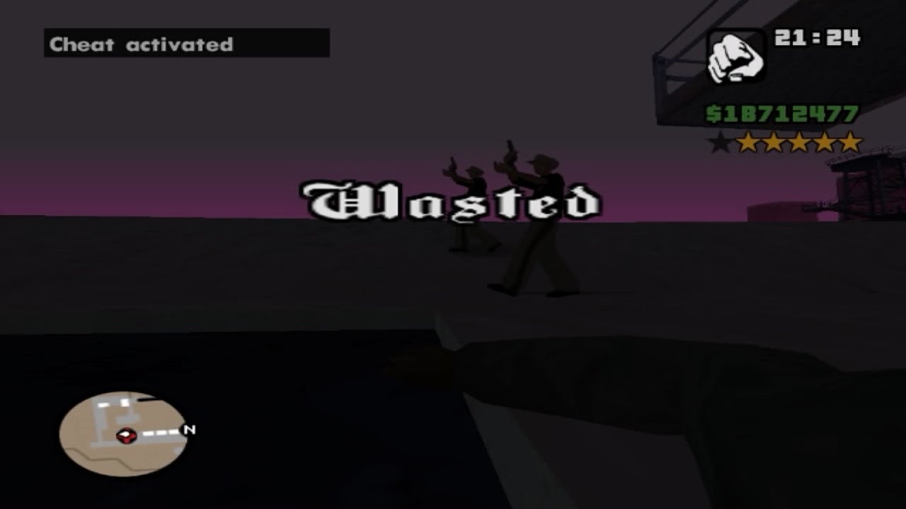 GTA SA WASTED 5 (First person mod edition)