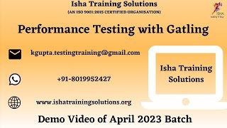 P.T with Gatling Demo On 26th April 2023 .Pls contact or WhatsApp us on +91-8019952427 to Enroll Profile