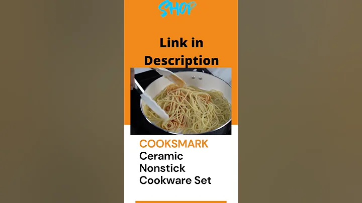 COOKSMARK Ceramic Nonstick Cookware Set | Aluminum Pots and Pans Set  with Steamer Insert | #short
