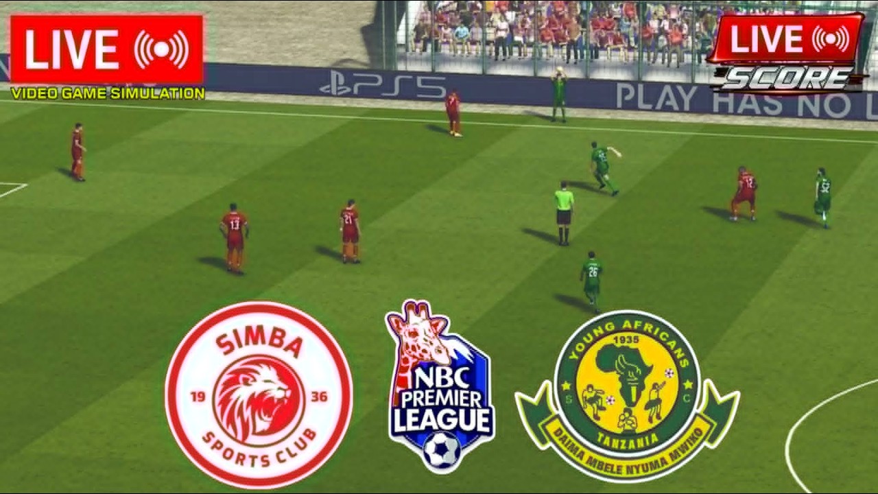🔴 Simba vs Yanga LIVE Score 🏆 Tanzania Premier League 2025/26 | Video Game PES21 Simulation